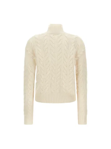 Sweter Max Mara Studio wełniany biały