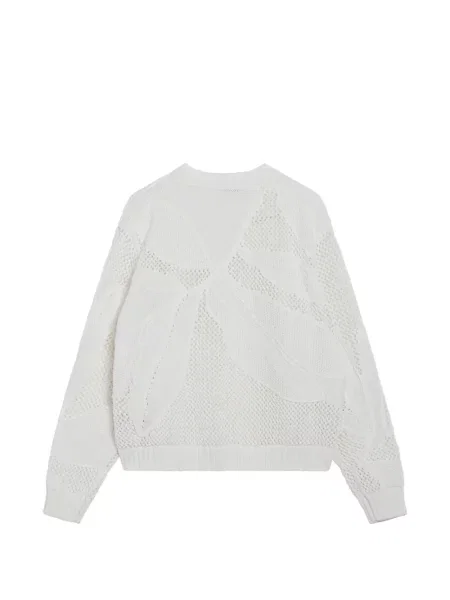 Pulover Max Mara cu model floral alb