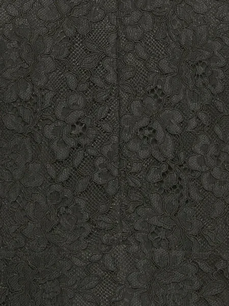 Rochie mini Sandro cu model floral din dantelă de costum negru