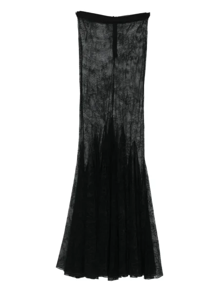 Przezroczysta spódnica David Koma czarna