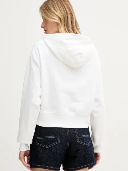 Calvin Klein Jeans bluza z kapturem biała