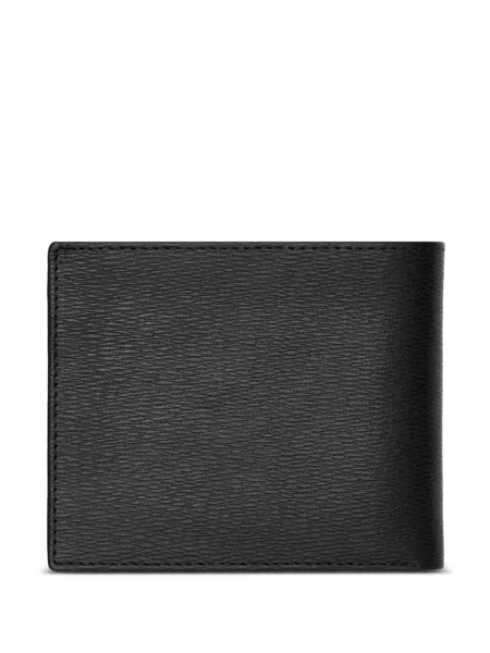 Portofel Boss din piele cu imagine negru