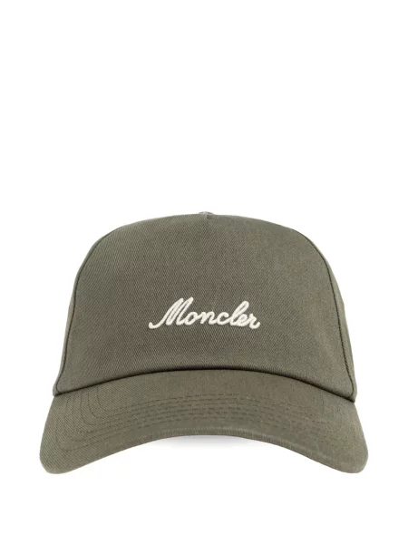 Șapcă Moncler cu broderie verde