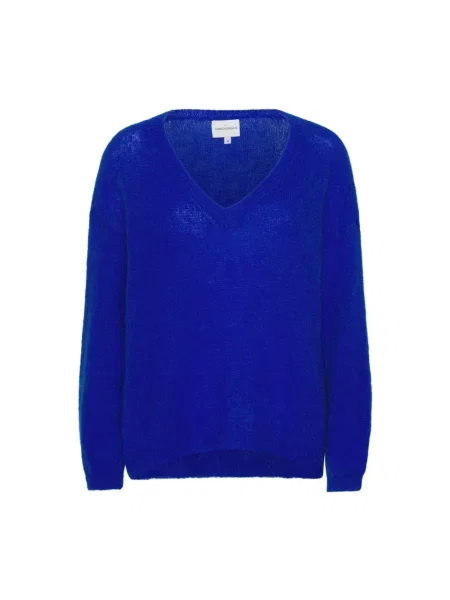 Sweter Americandreams wełniany niebieski