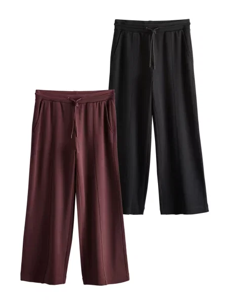 Next Pantaloni mov zmeură negru