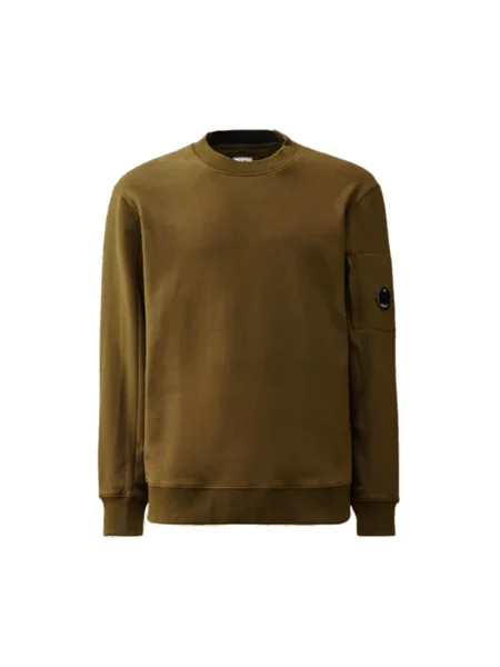 Lniana bluza nierozpinana C.p. Company zielona