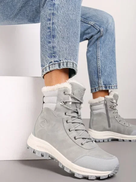 Botine deschis gri