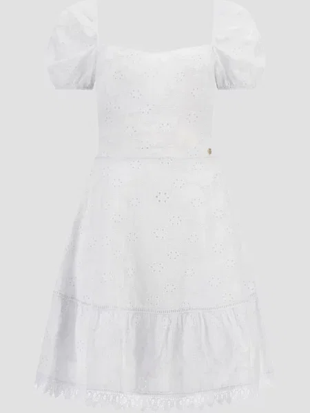 Платье миди Guess белое