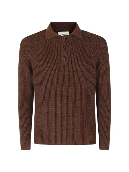 Tricou polo Circolo 1901 tricotate maro