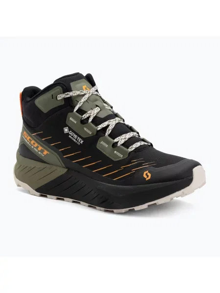Běžecké boty SCOTT Kinabalu 3 Mid Gore-Tex black/fir green černé