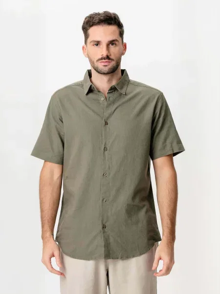 TEESHOPPEN Cămașă Linen Blend mai multe culori