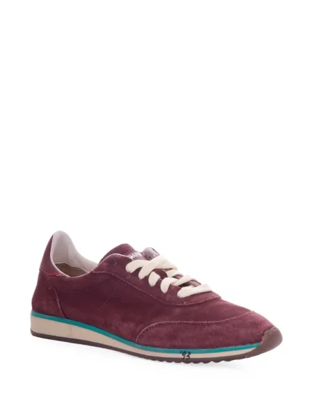 Sneakerși Patrizia Pepe din piele de căprioară roșu