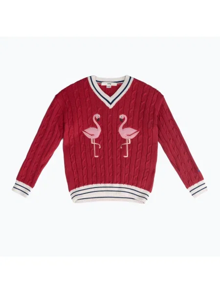 Gyerek pulóver KID STORY Bawełna organiczna red flaming Bawełna organiczna SWEATORGRF piros