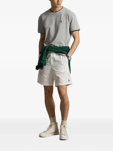 Klasické polotričko Polo Ralph Lauren s výšivkou šedé