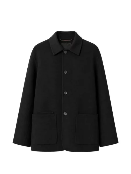 Palton Retori din piele negru