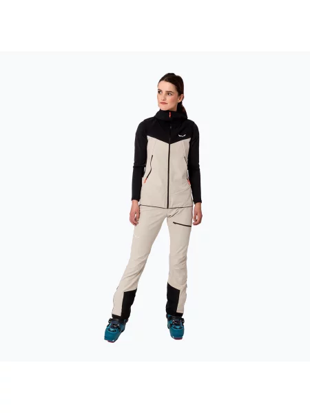 Дамски софтшел панталони Salewa Sella DST Lights oatmeal бежово