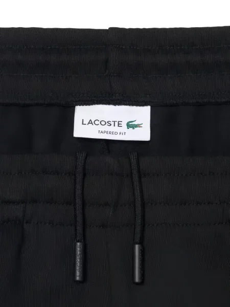Pantaloni Lacoste alergare cu autograf negru