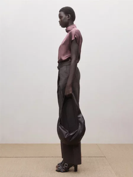 Блуза MANGO шовк бордовий