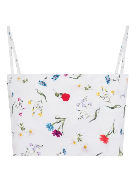 Bluzka Azeeza w kwiatki biała