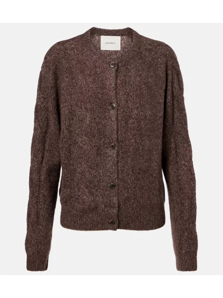 Cardigan Lisa Yang de mătase maro