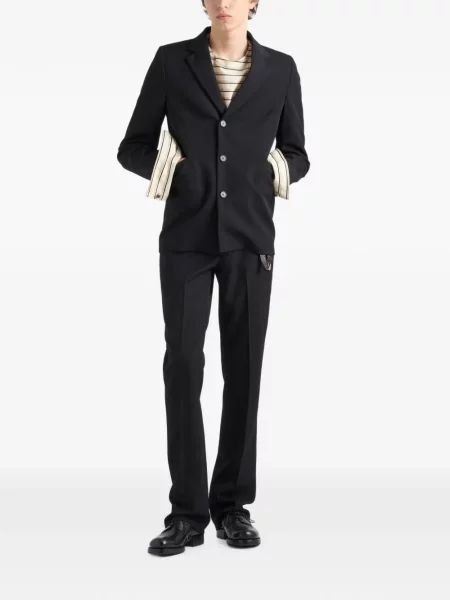 Pantaloni Prada de lână negru