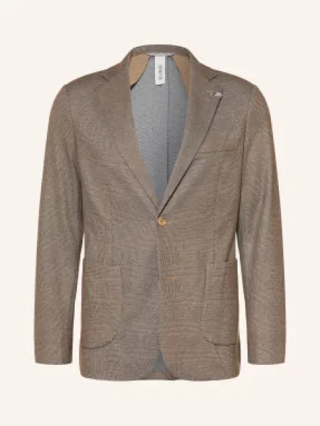 Distretto 12 Oblekové Sako Carracci Slim Fit Z Džerseju tortora
