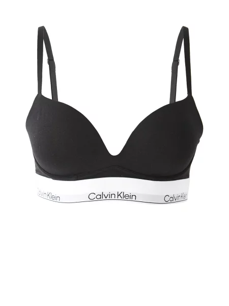 Calvin Klein Underwear Sutien gri / negru alb