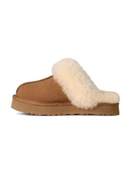 UGG Детски велурени чехли DISQUETTE кафяво