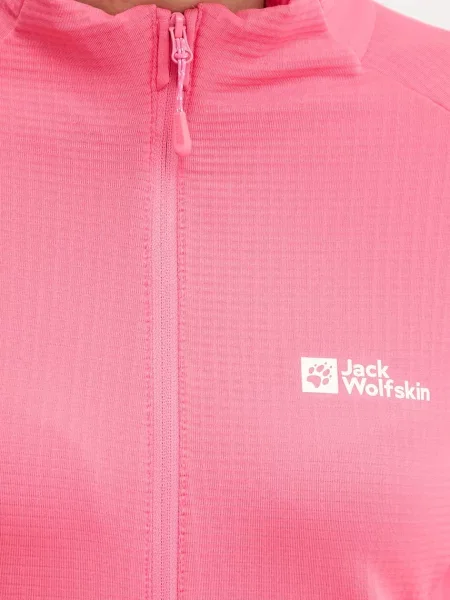 Однотонный свитер Jack Wolfskin розовый