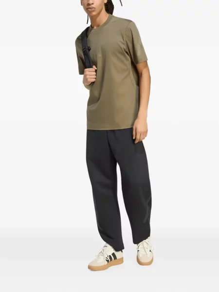 Scurt tricou Adidas alergare cu broderie portocaliu
