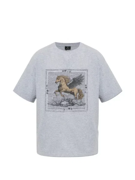 Tricou Etro cu imagine gri