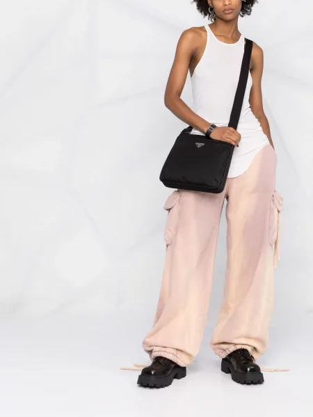 Geantă messenger Prada negru