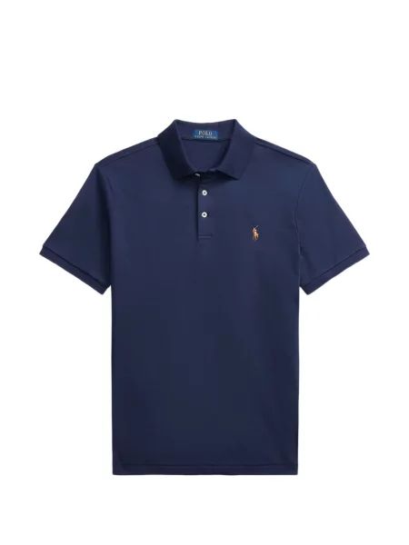 Tricou polo Polo Ralph Lauren cu autograf cu 5 buzunare în carouri gri