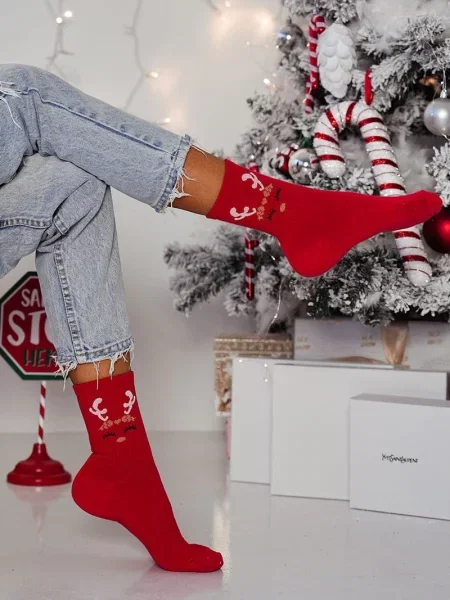 Čarape Milena crvena