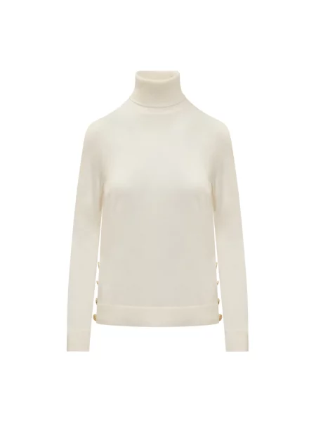 Sweter z golfem Michael Kors z kaszmiru do golfa biały