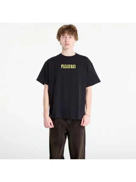 Tricou PLEASURES Exhibition T-Shirt Black M negru