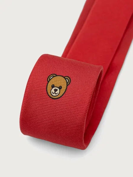 Moschino cravată pentru bărbați de mătase