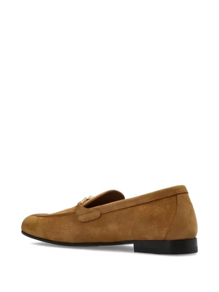 Pantofi loafer Versace din piele maro