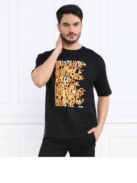 BOSS GREEN Tricou Tee 5 negru