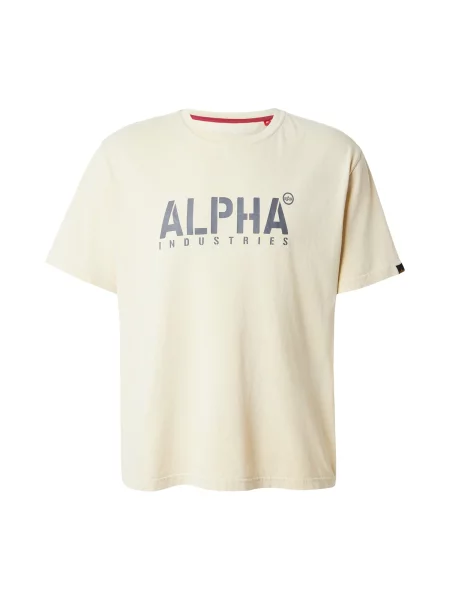 ALPHA INDUSTRIES Tricou gri închis / murdar alb