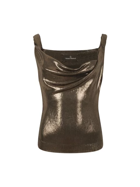 Top Vivienne Westwood bez rękawów brązowy