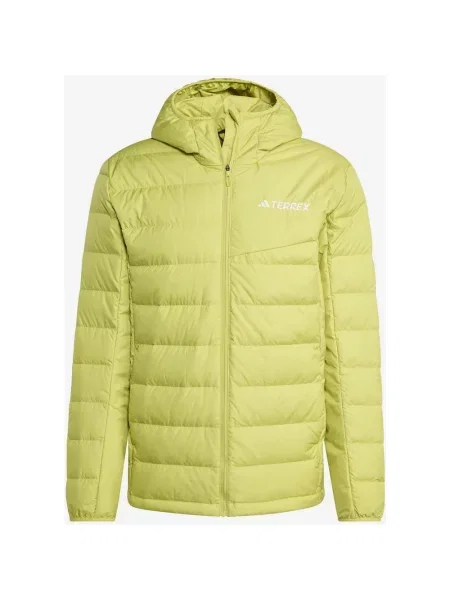 Kurtka z kapturem Adidas Terrex Multi CLIMAWARM zielono-żółta XS żółta