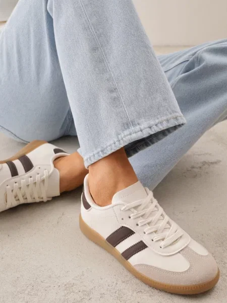 Sneakers Azimina cu maro bej