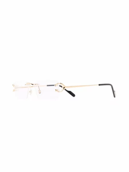 Saulės akiniai Cartier Eyewear auksinė