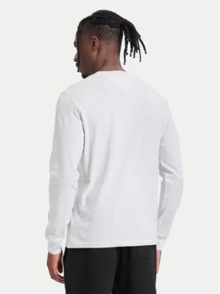 Tommy Jeans Majica mornarsko plava / melange siva