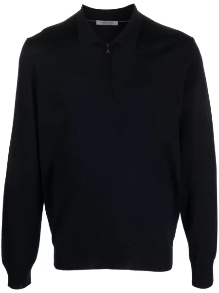 Polo Corneliani de lână albastru