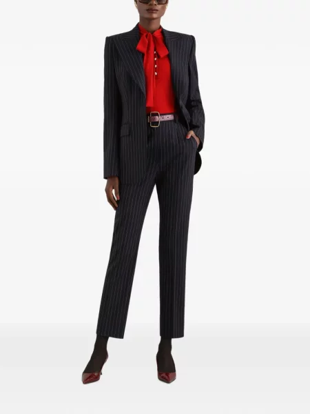 Pantaloni Dolce & Gabbana de lână negru