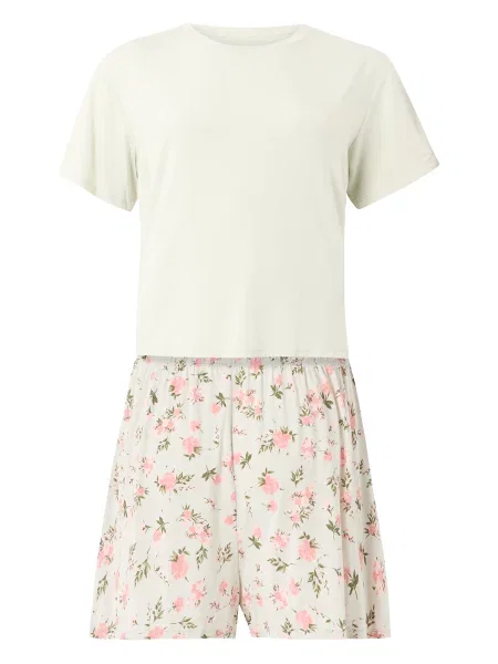Hunkemöller Pantaloni scurți Daisy / pastel / roz verde