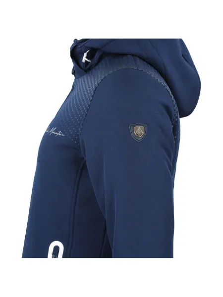 Geacă Peak Mountain softshell albastru