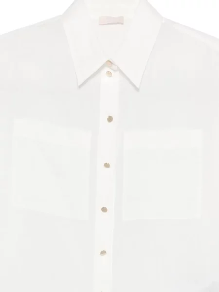 Koszula Liu Jo z kieszeniami na rękawach biała